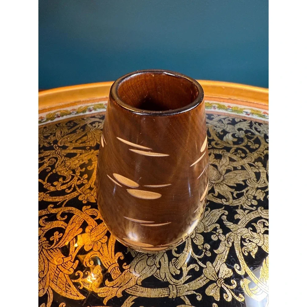 Vintage‎ Soviet Wooden Vase